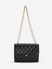 Quilted Chain Strap Flap Crossbody Shoulder Bag