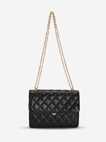 Quilted Chain Strap Flap Crossbody Shoulder Bag