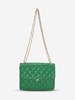 Quilted Chain Strap Flap Crossbody Shoulder Bag