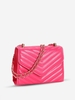 Quilted Chevron Design Chain Strap Flap Bag