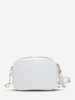 Quilted Chevron Fringed Decor Crossbody Bag