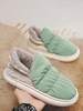 Quilted Colorblock Fleece Lined Full Back Slippers