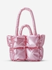 Quilted Design Padded Puffer Tote Bag