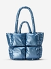 Quilted Design Padded Puffer Tote Bag