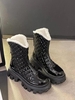 Quilted Design Thermal Warm Faux Fur Lined Platform Boots