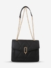Quilted Half Chain Shoulder Bag