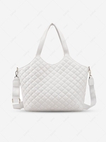 Quilted Large Capacity Shoulder Tote Bag