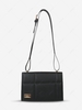 Quilted Metal Embellished Shoulder Bag