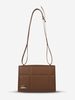 Quilted Metal Embellished Shoulder Bag