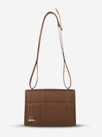 Quilted Metal Embellished Shoulder Bag