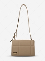 Quilted Metal Embellished Shoulder Bag