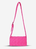 Quilted Padded Buckle Strap Shoulder Bag