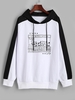 Raglan Sleeve Oversize Panda Graphic Hoodie L Multi a