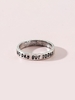 Retro Engraved Letters Metal Ring
