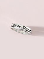 Retro Engraving Letter Ring