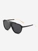 Retro Large Frame One-piece Sunglasses