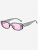 Retro Multi-color Elliptical Small Frame Sunglasses