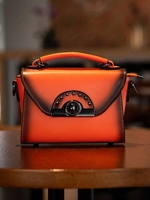 Retro Ombre Design Flap Crossbody Bag