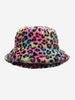 Retro Printed Fluffy Bucket Hat
