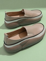 Retro Slip On Platform Loafers
