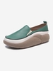 Retro Slip On Platform Loafers