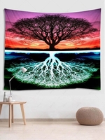 Reversed Image Tree Pattern Tapestry