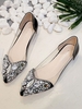 Rhinestone Decor Clear Detail Ballet Flats