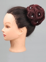 Rhinestone Decor Clip In Chignon