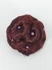 Rhinestone Decor Grab Wine Red Chignon