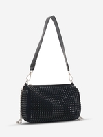 Rhinestone Decor Large Capacity Chain Bucket Bag