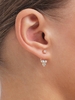 Rhinestone Design Stud Pendant Earrings