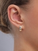 Rhinestone Embellish Hoop Circle Earrings