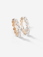 Rhinestone Hoop Earrings