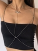 Rhinestone Letter Angel Decor Vacation Body Chain
