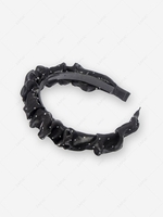 Rhinestone Wide-side Pleated Hairband