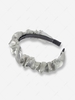 Rhinestone Wide-side Pleated Hairband