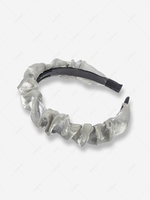 Rhinestone Wide-side Pleated Hairband