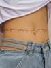 Rhinestoned Openwork Heart Waist Chain Body Jewelry