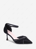 Rhinestones and Bow Decor Pumps