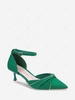 Rhinestones and Bow Decor Pumps