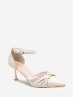 Rhinestones and Bow Decor Pumps