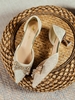 Rhinestones Bow Decor Pointed Toe Pumps