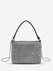 Rhinestones Chain Crossbody Tote Bag
