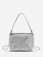 Rhinestones Chain Crossbody Tote Bag