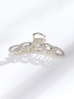 Rhinestones Decor Metal Hair Claw