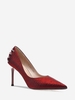 Rhinestones Decor Pointed Toe Pumps