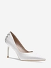Rhinestones Decor Pointed Toe Pumps