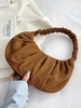 Ruched Retro Corduroy Shoulder Bag