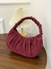 Ruched Retro Corduroy Shoulder Bag