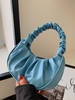 Ruched Shoulder Hobo Bag